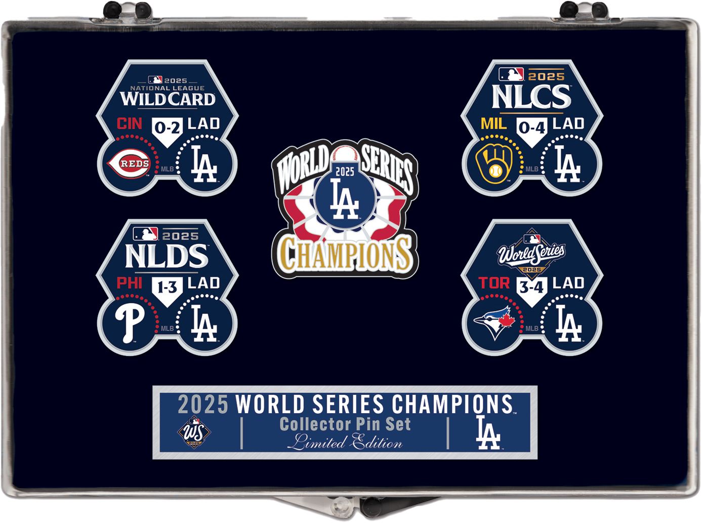 WinCraft Los Angeles Dodgers 2025 World Series Champions 5-Pin Set