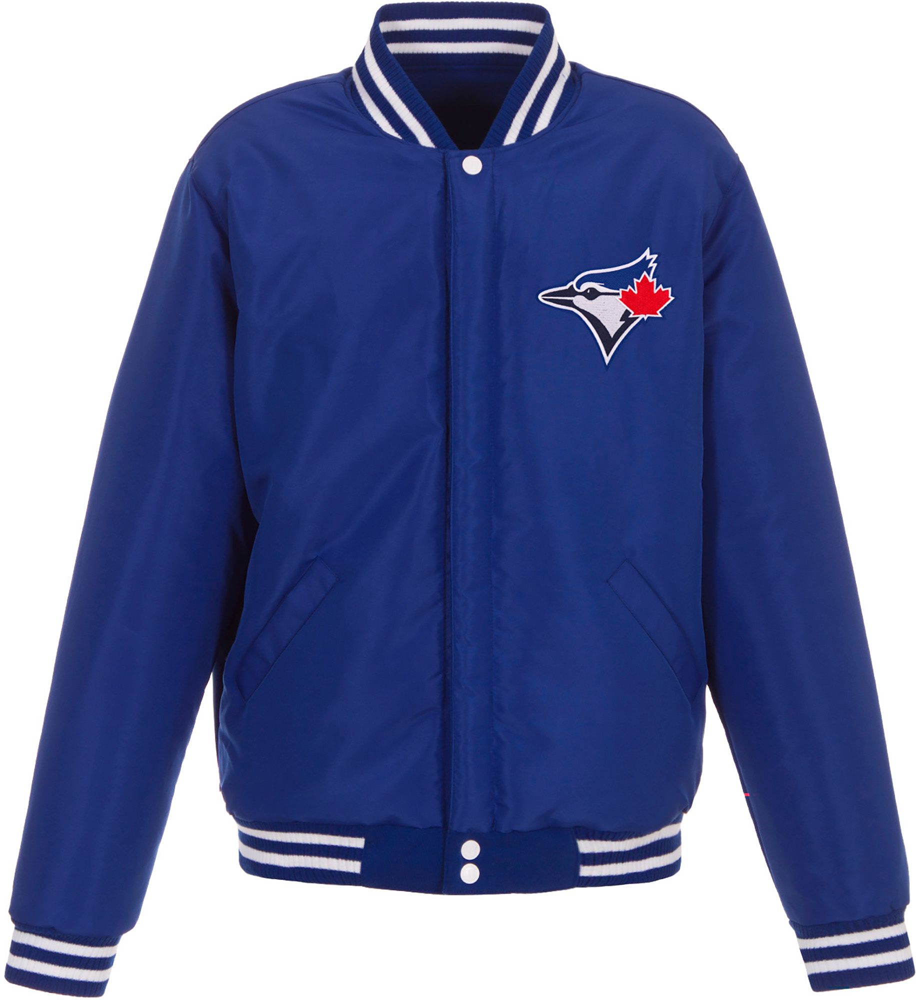JH Design Men's Toronto Blue Jays Royal Reversible  Varsity Jacket product image