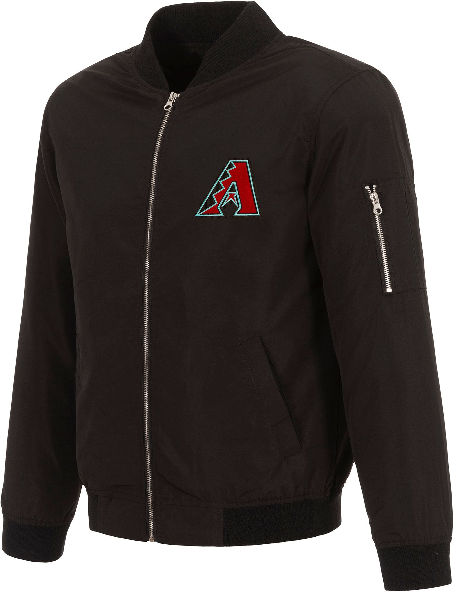 JH Design Men's Arizona Diamondbacks Black Bomber Jacket product image
