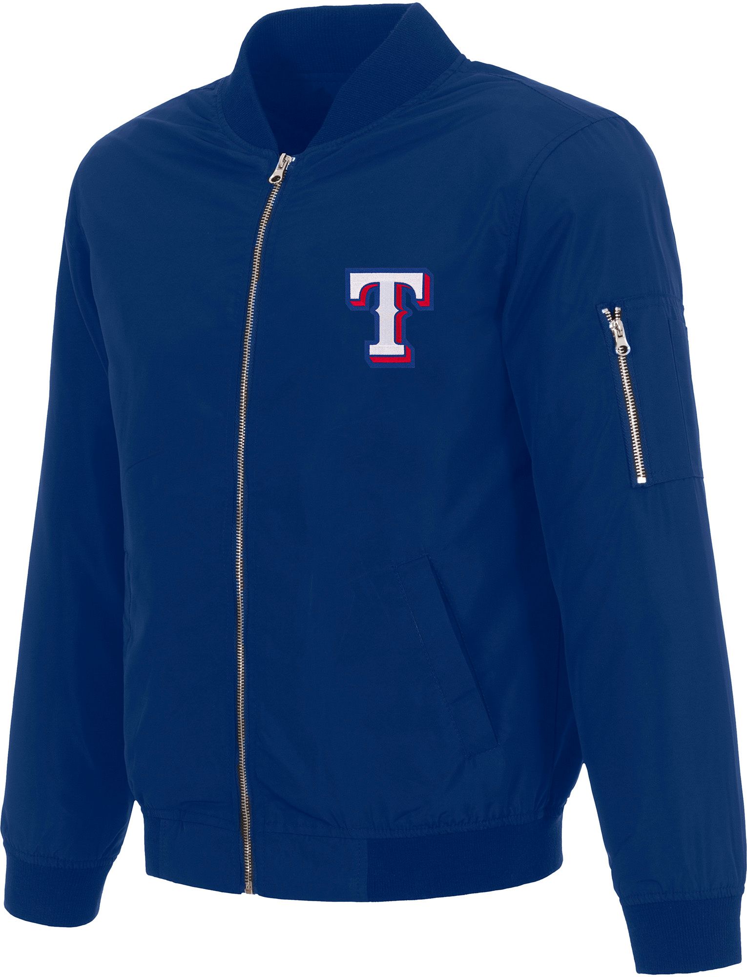 JH Design Men's Texas Rangers Royal Bomber Jacket product image