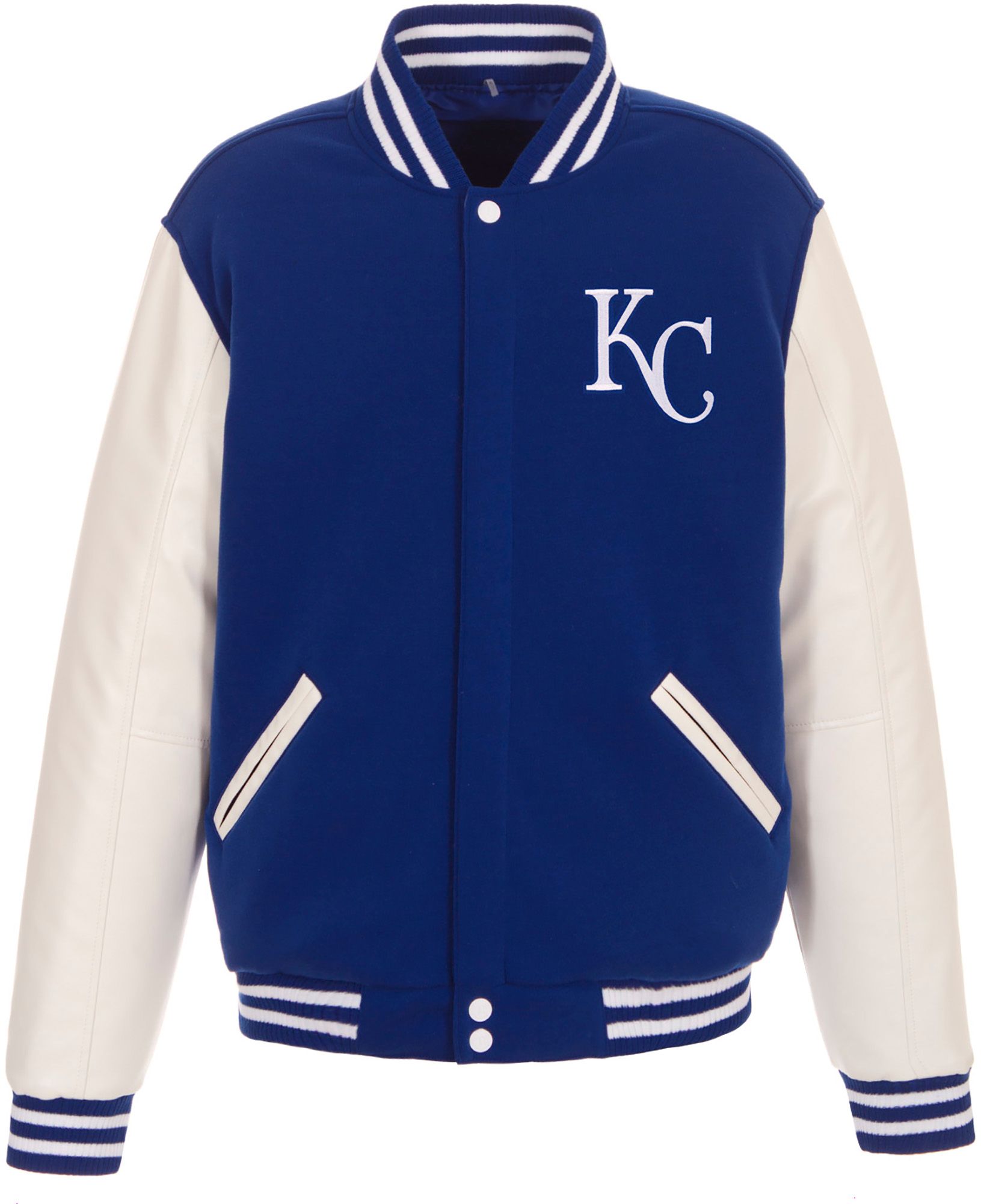 JH Design Men's Kansas City Royals Royal Reversible  Varsity Jacket product image