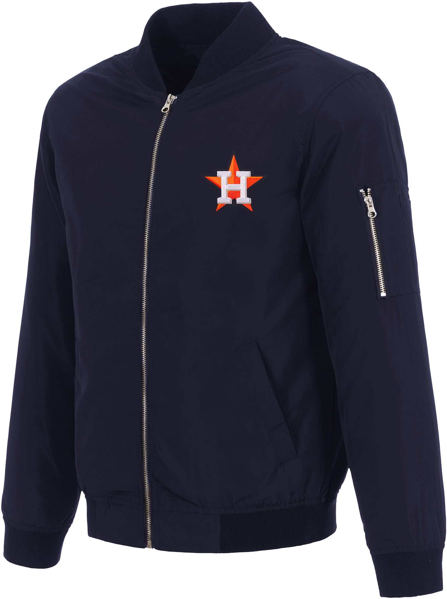 JH Design Men's Houston Astros Navy Bomber Jacket product image