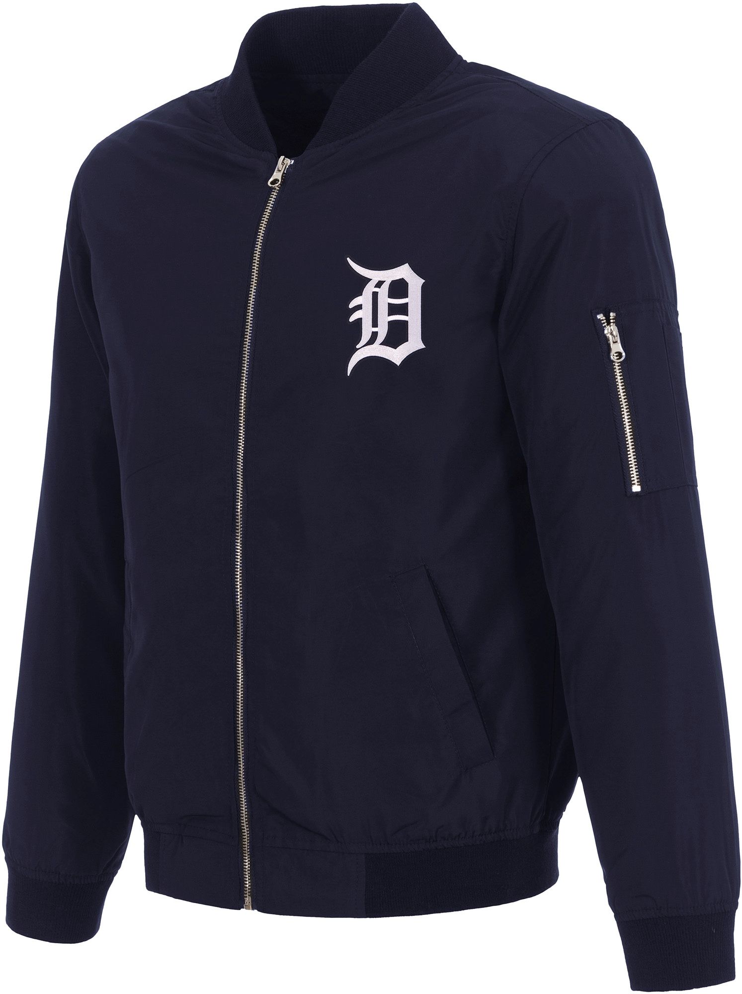 JH Design Men's Detroit Tigers Navy Bomber Jacket product image