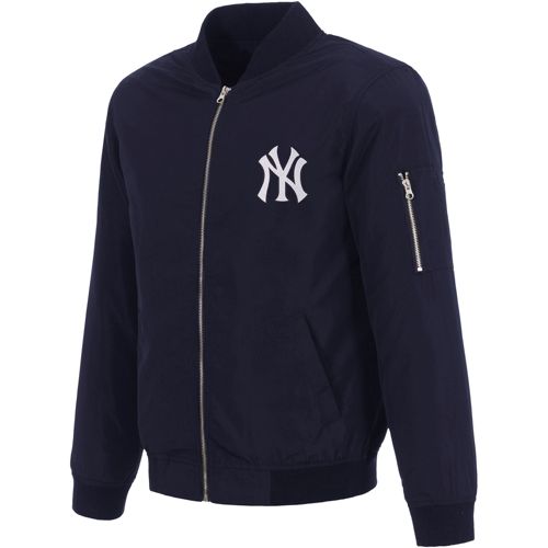 JH Design Men's New York Yankees Navy Reversible Varsity Jacket