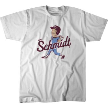 sorry, BreakingT Adult Philadelphia Mike Schmidt White T-Shirt is currently out of stock