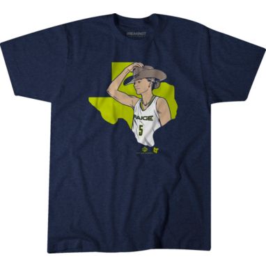 sorry, BreakingT Adult Dallas Wings Paige Bueckers Navy Cowboy Bueckers T-Shirt is currently out of stock