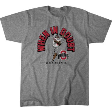 sorry, BreakingT Youth Ohio State Buckeyes "When In Doubt" Jeremiah Smith Gray T-Shirt is currently out of stock