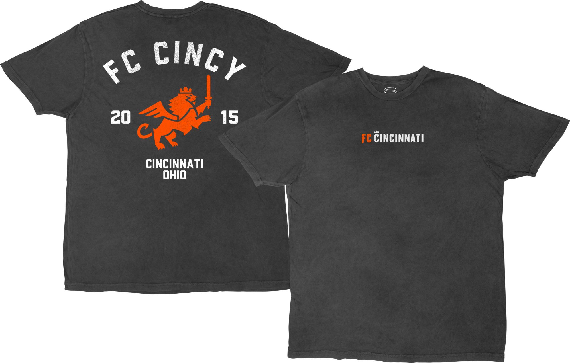 Stadium Essentials Men's FC Cincinnati Vintage Black 'Get Back' T-Shirt product image