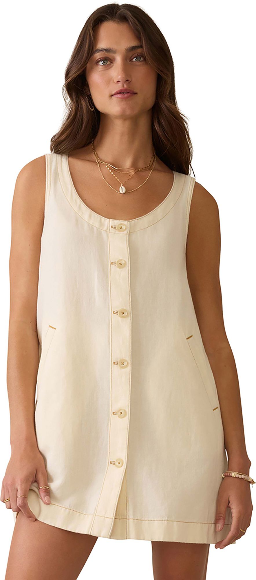 Faherty Women's Linen Denim Malibu Mini Dress product image