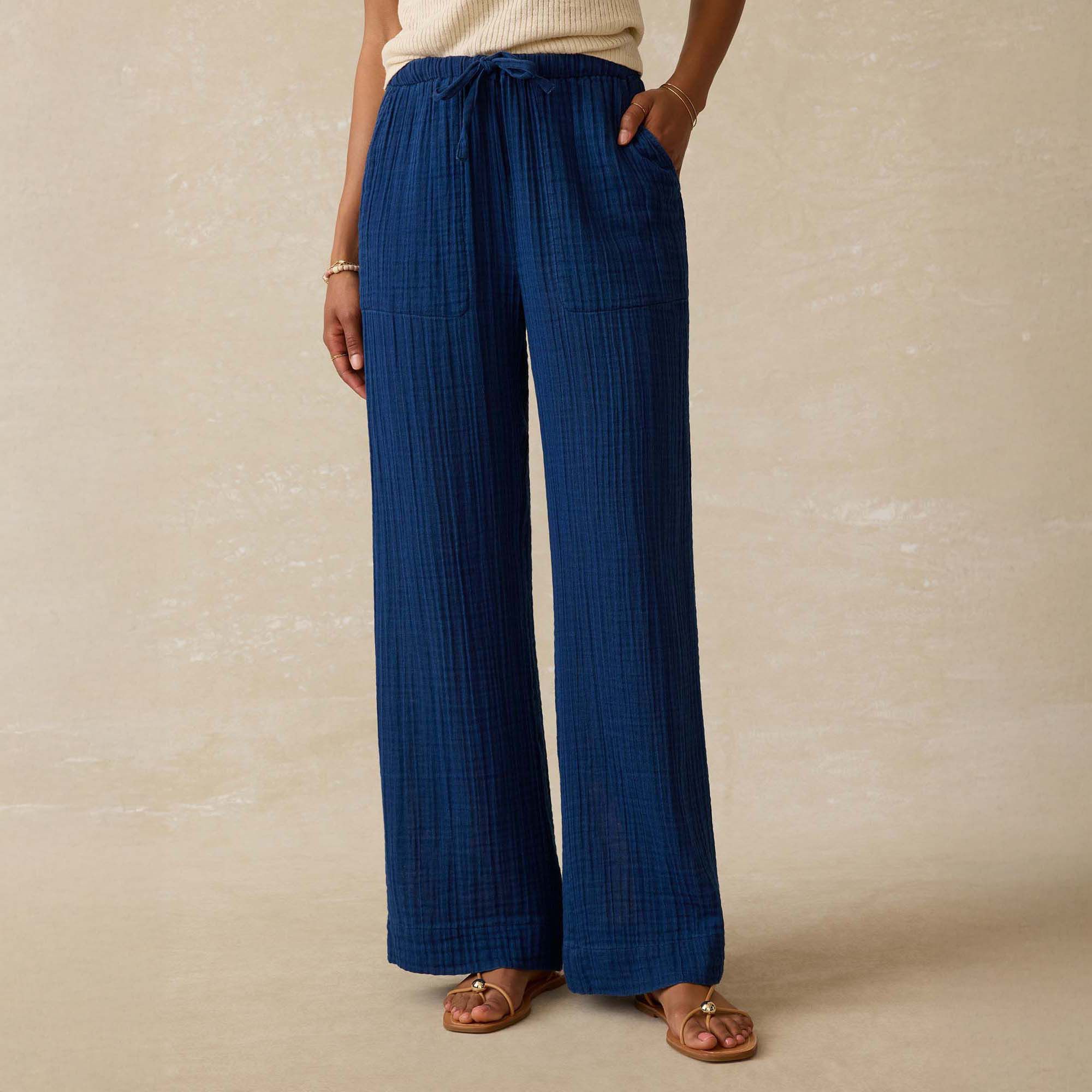 Faherty Women's Dune Cotton Gauze Pant product image