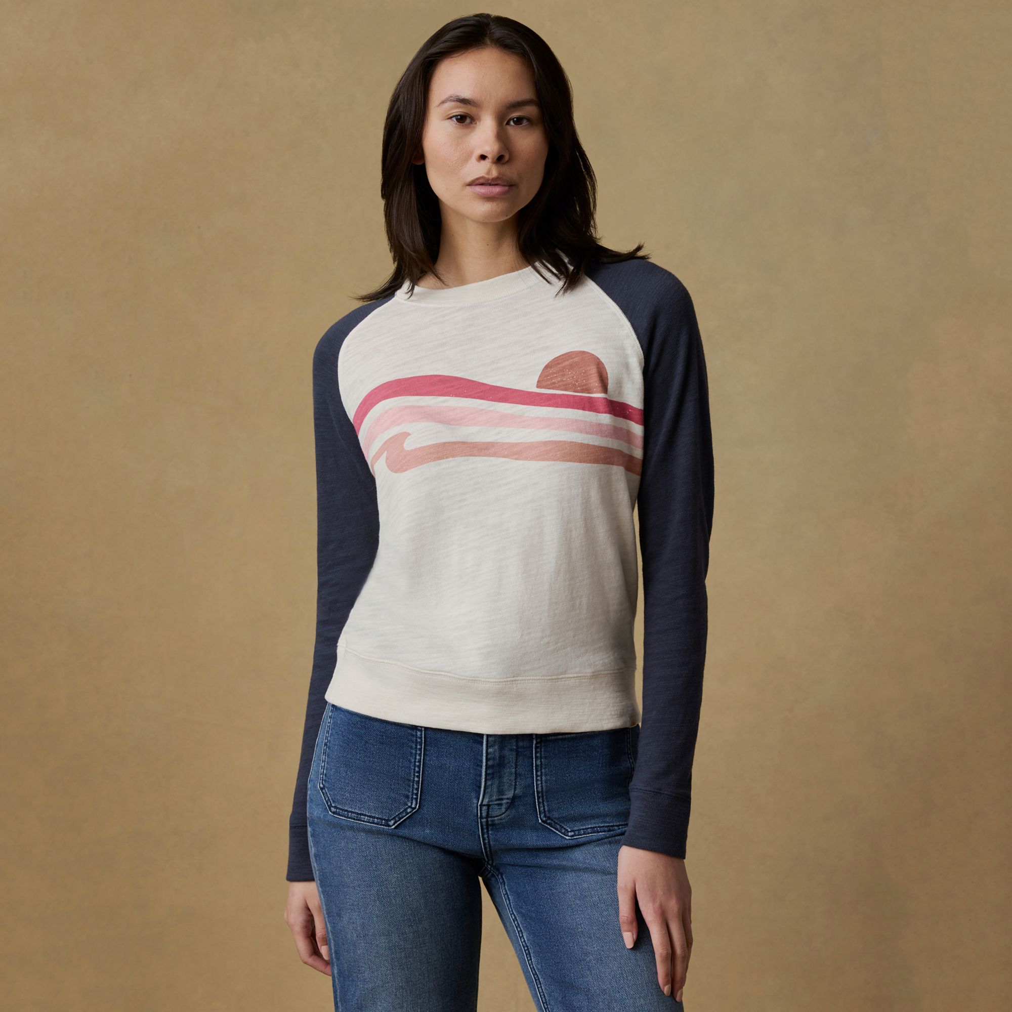 Faherty Women's Sunwashed Slub Crew product image