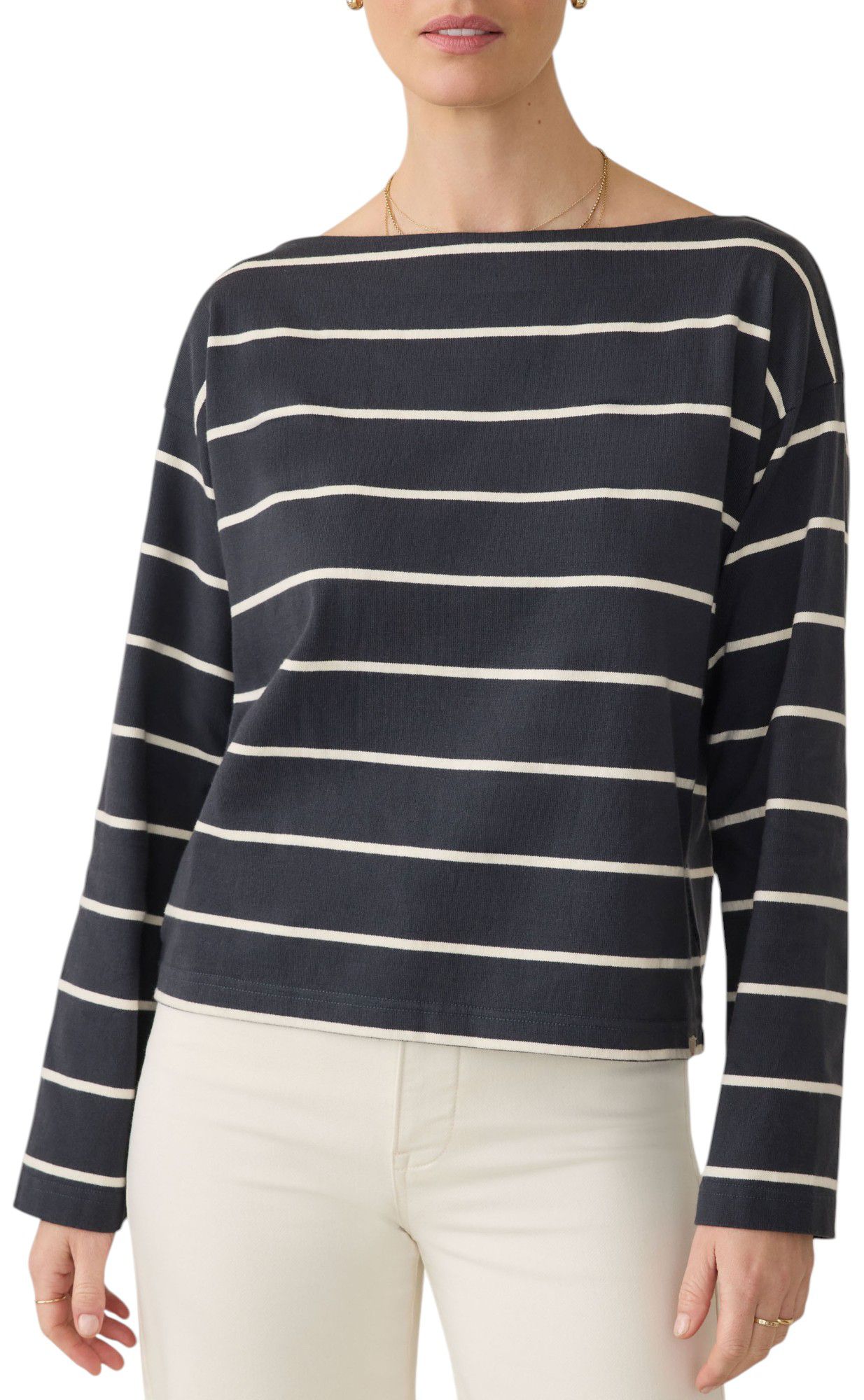 Faherty Women's Sport Jersey Boatneck Shirt product image