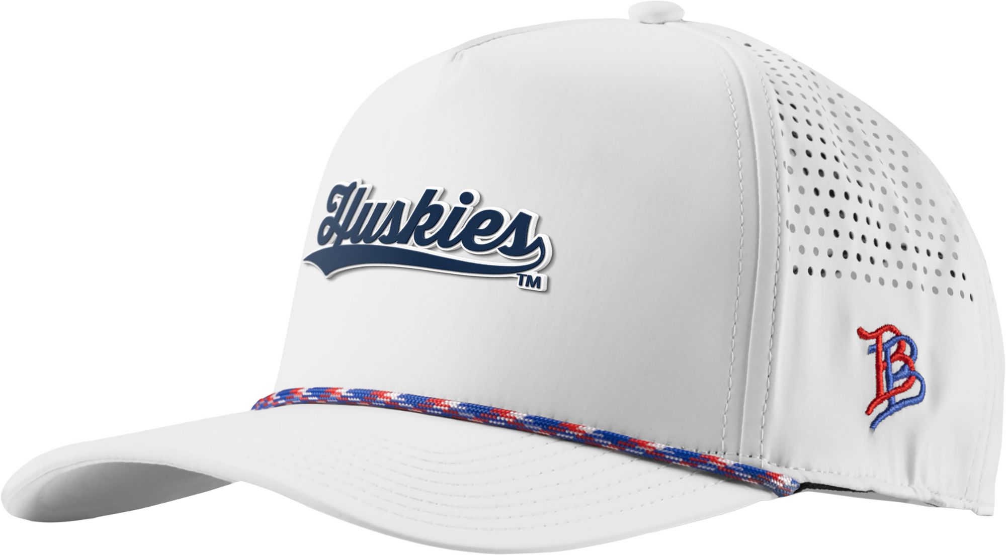 Branded Bills Adult UConn Huskies White Script Rope Snapback Hat product image