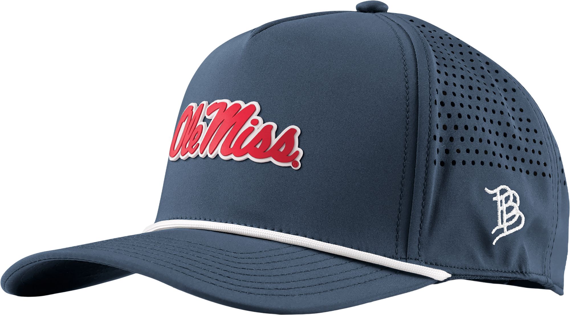 Branded Bills Adult Ole Miss Rebels Navy Script Rope Snapback Hat product image
