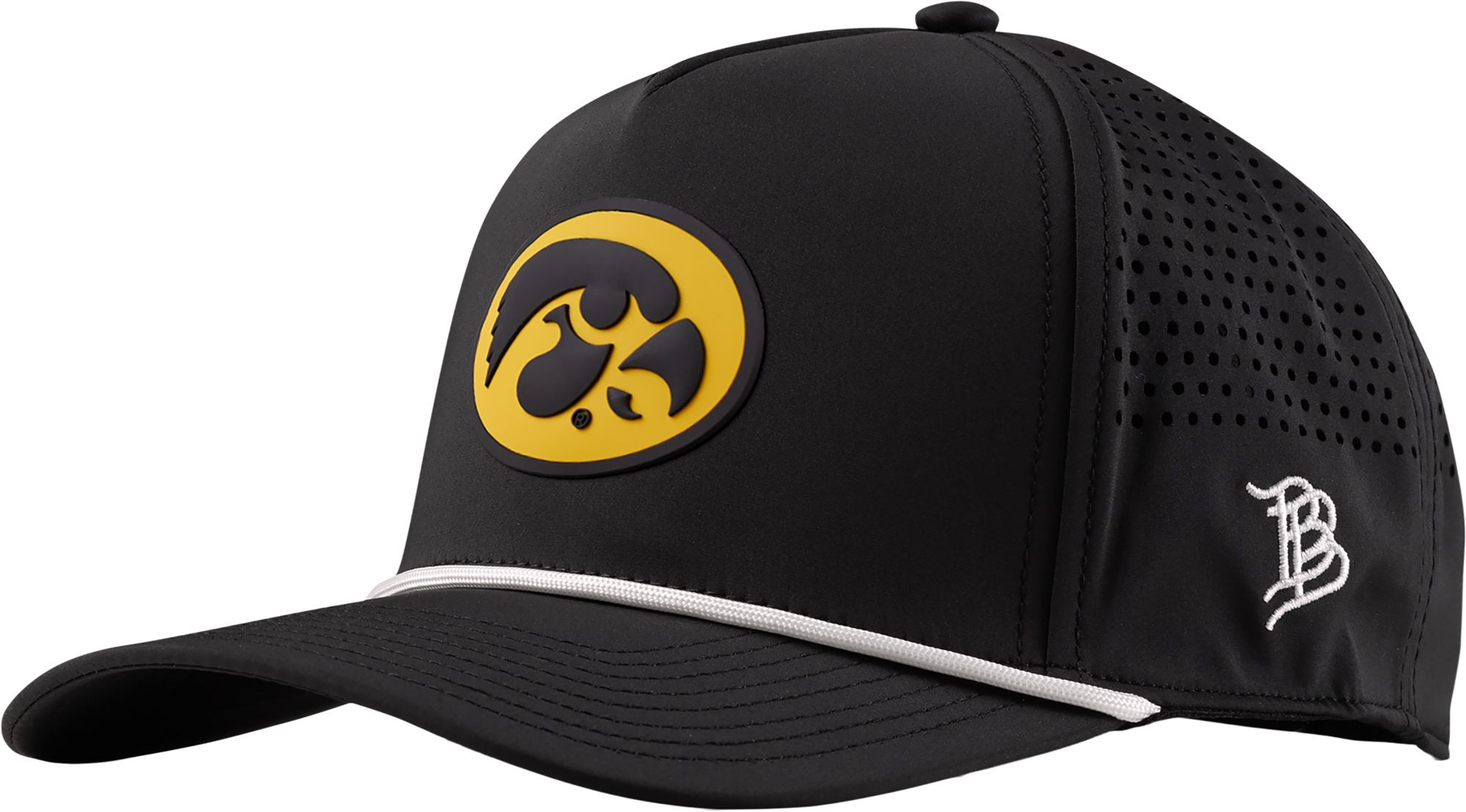 Branded Bills Adult Iowa Hawkeyes Black Logo Rope Adjustable Snapback Hat product image