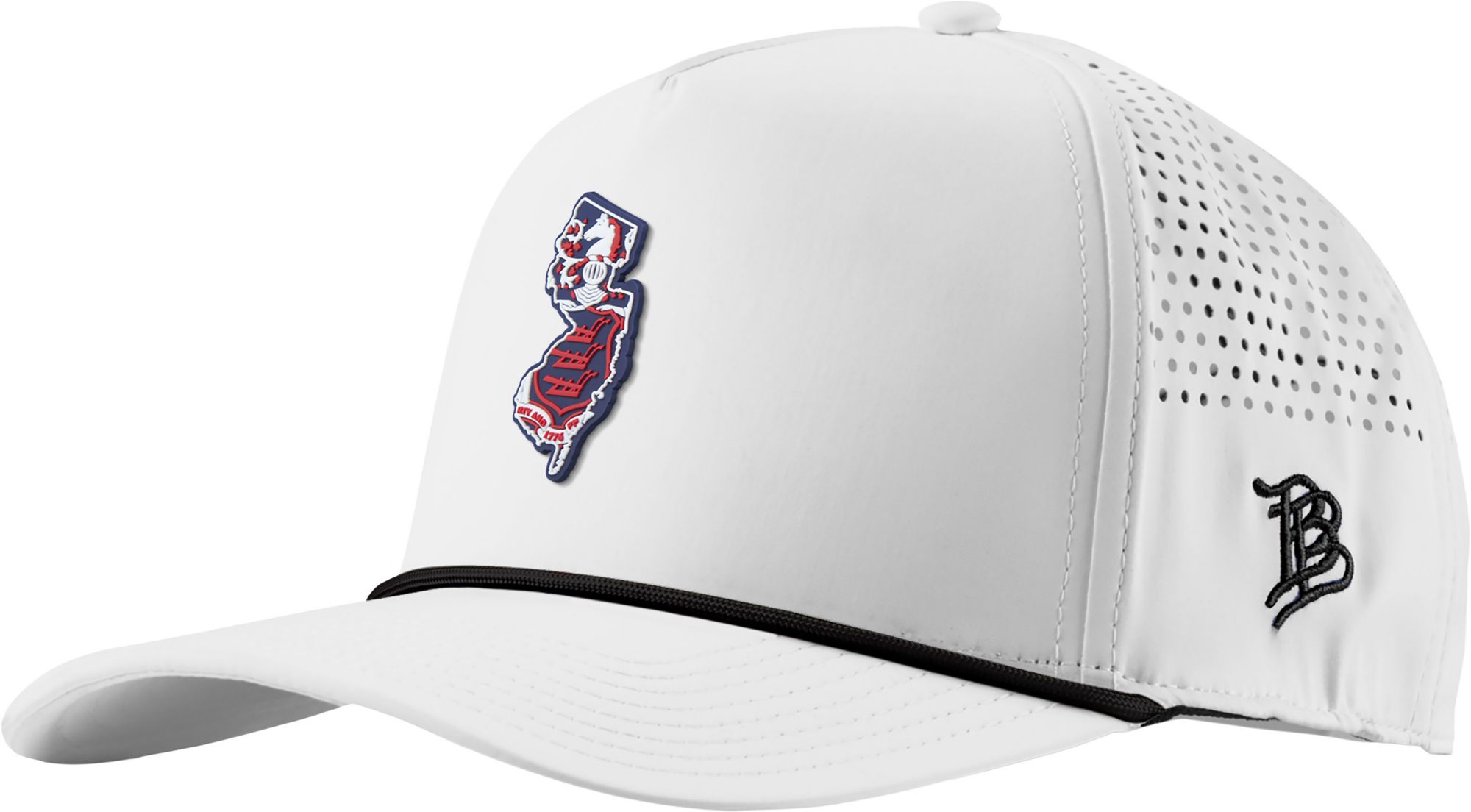 Branded Bills Adult New Jersey White Patriot Patch Rope Adjustable Hat product image
