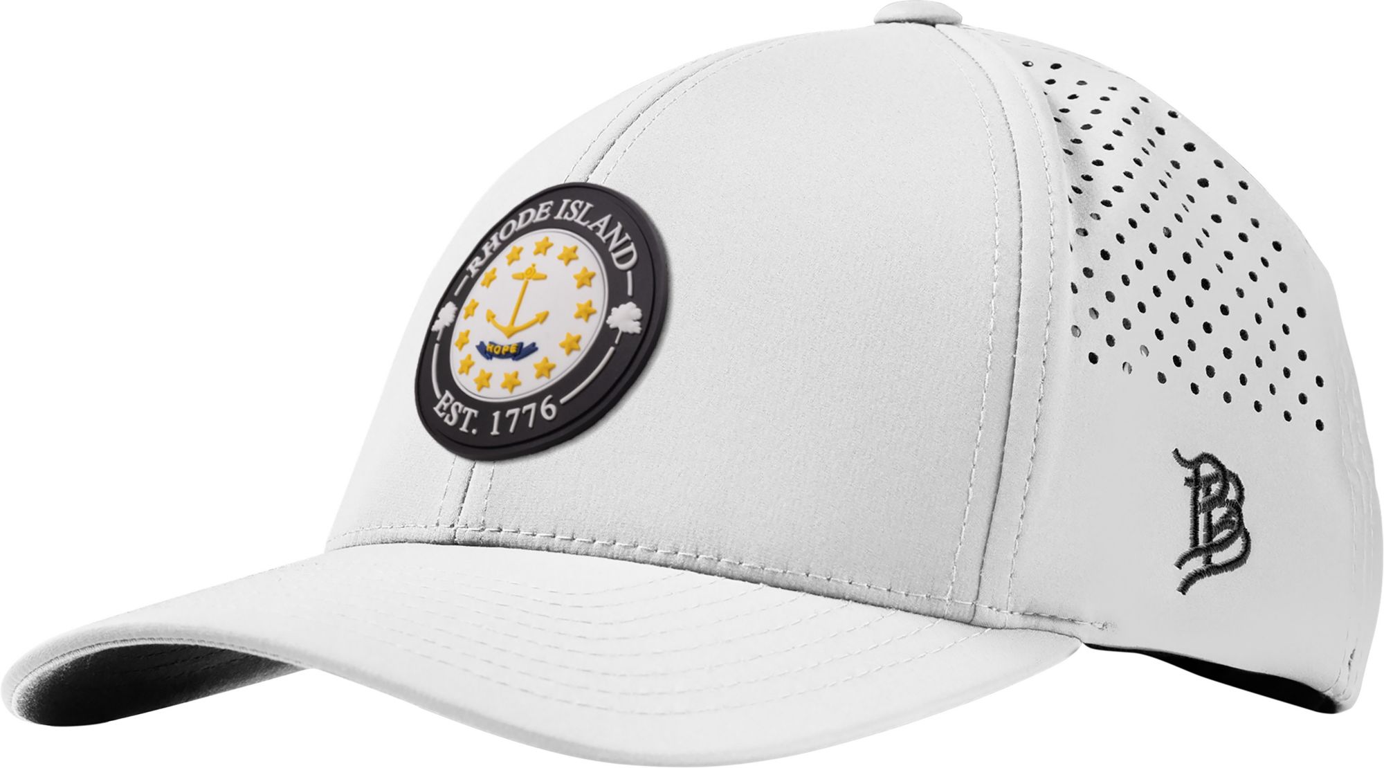 Branded Bills Adult Rhode Island White Compass Performance Adjustable Hat product image
