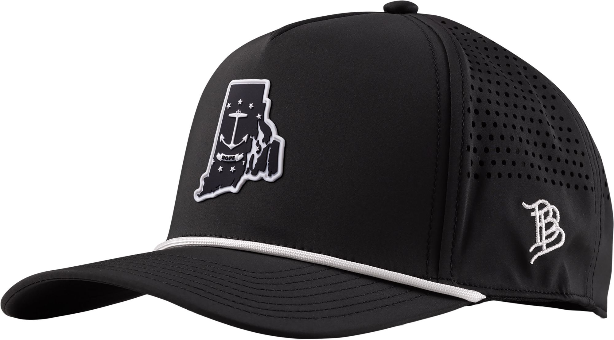 Branded Bills Adult Rhode Island Black Vintage Patch Rope Adjustable Hat product image