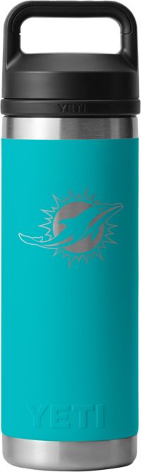 YETI Miami Dolphins 18 oz. Rambler Bottle with Chug Cap | Dick's