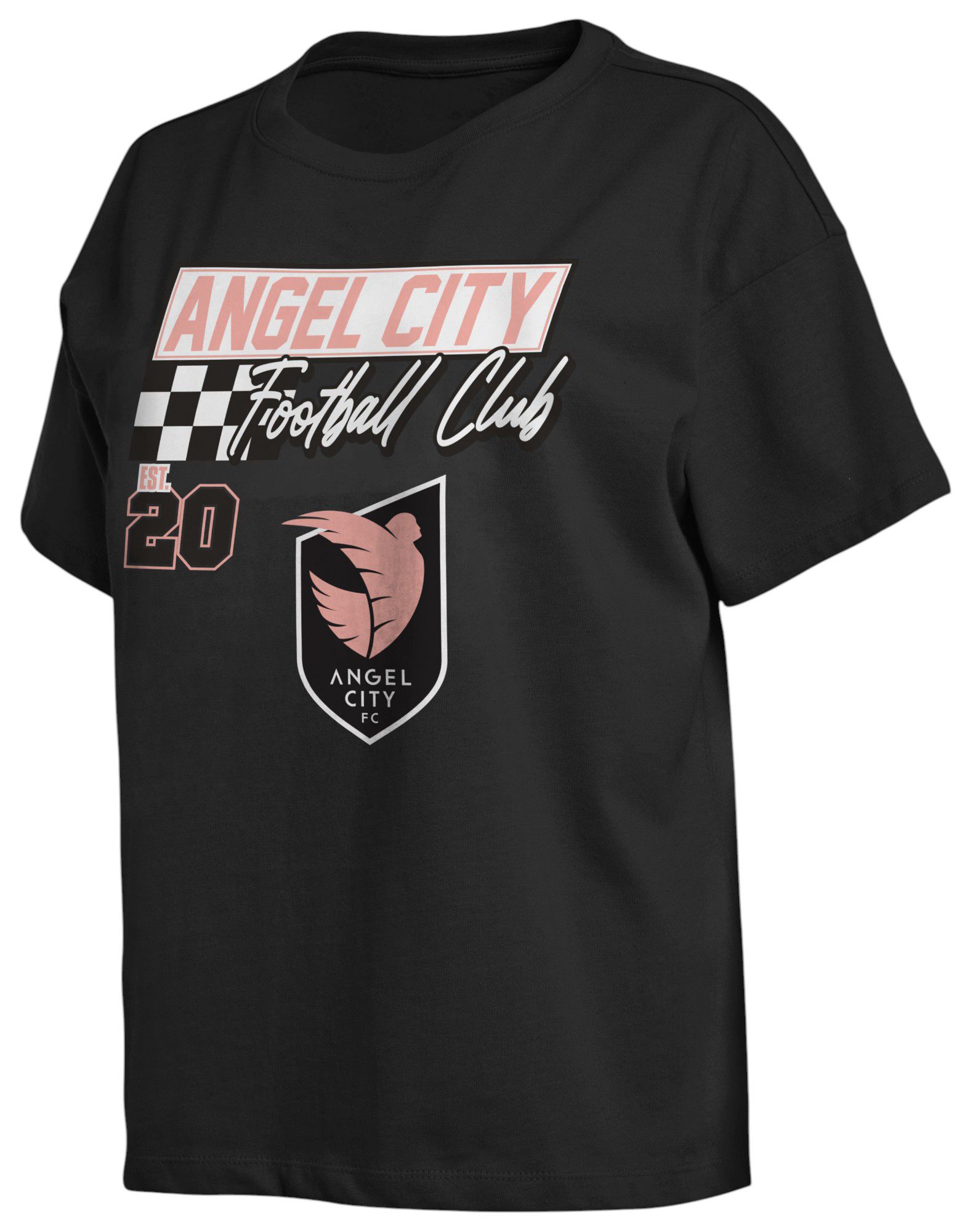 WEAR by Erin Andrews Women's Angel City FC Vintage Racing Grey T-Shirt product image