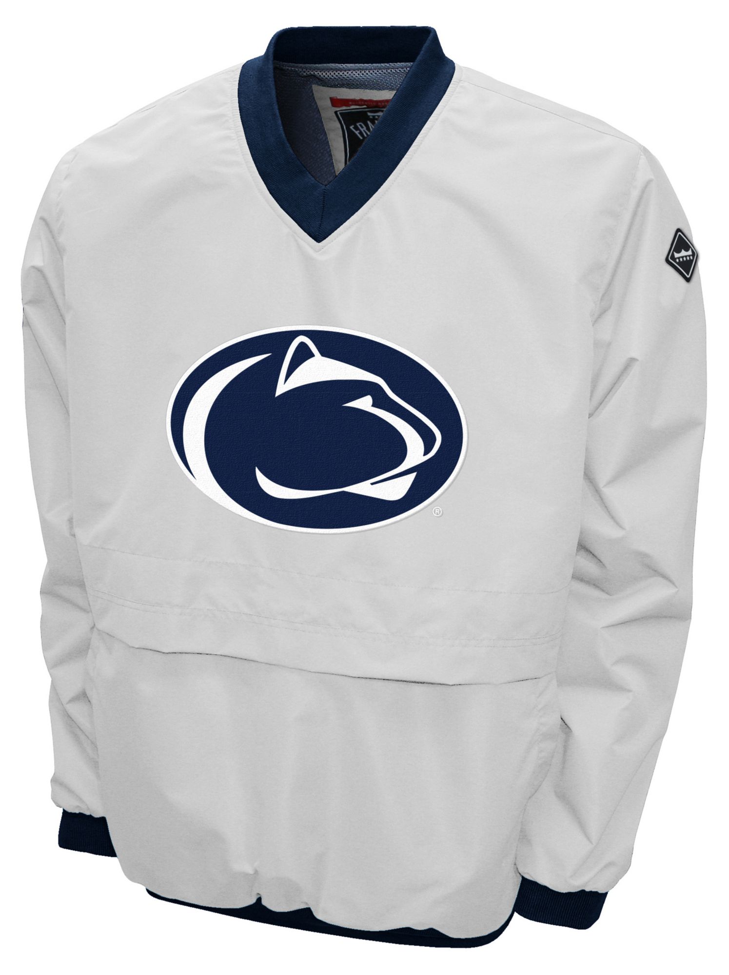 Franchise Club Men's Penn State Nittany Lions White Big Logo Windshell Pullover product image