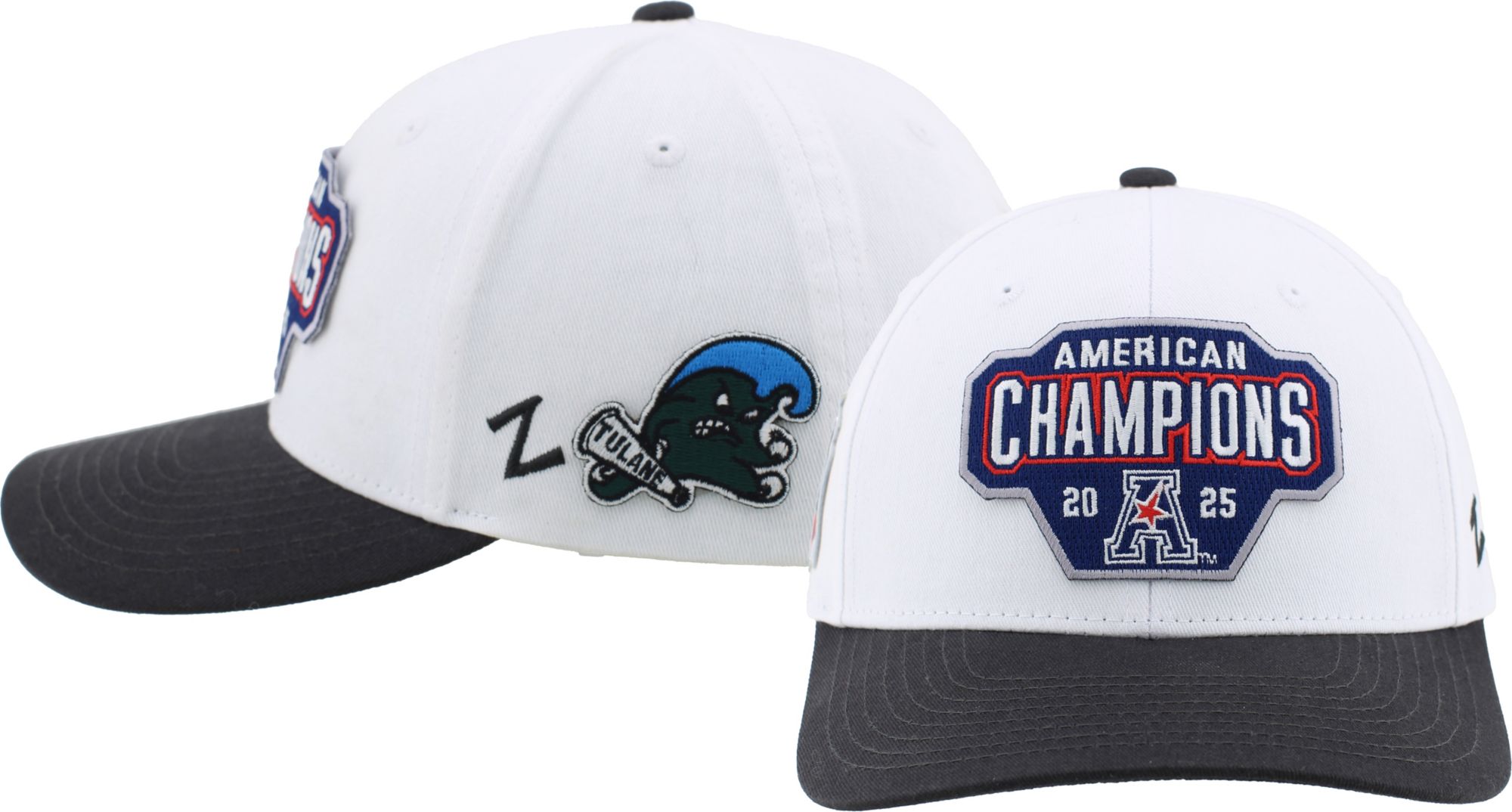 Zephyr Adult 2025 American Conference Champions Tulane Green Wave Locker Room Hat product image