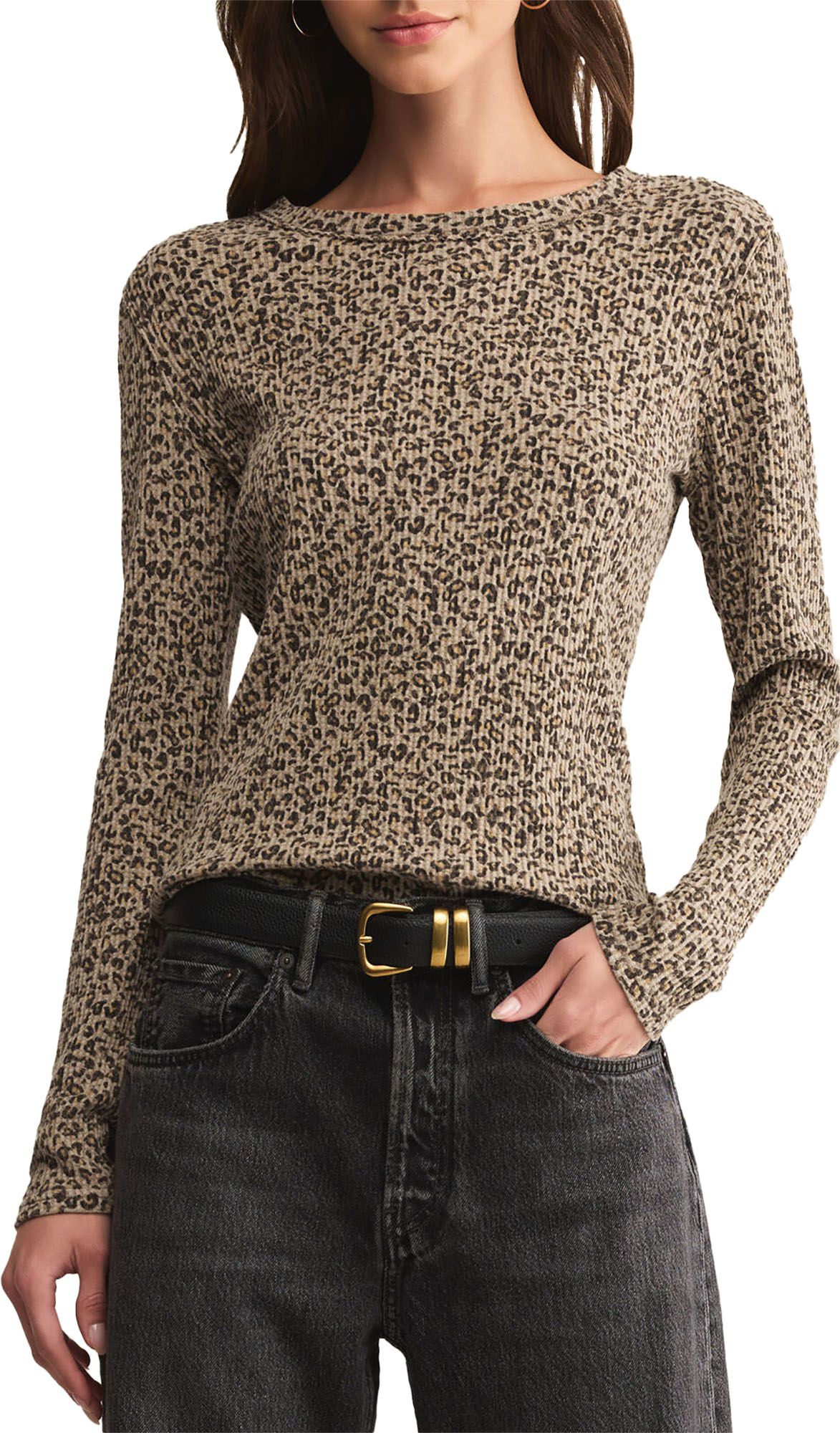 Z Supply Women's Arlet Animal Mini Thermal Shirt product image