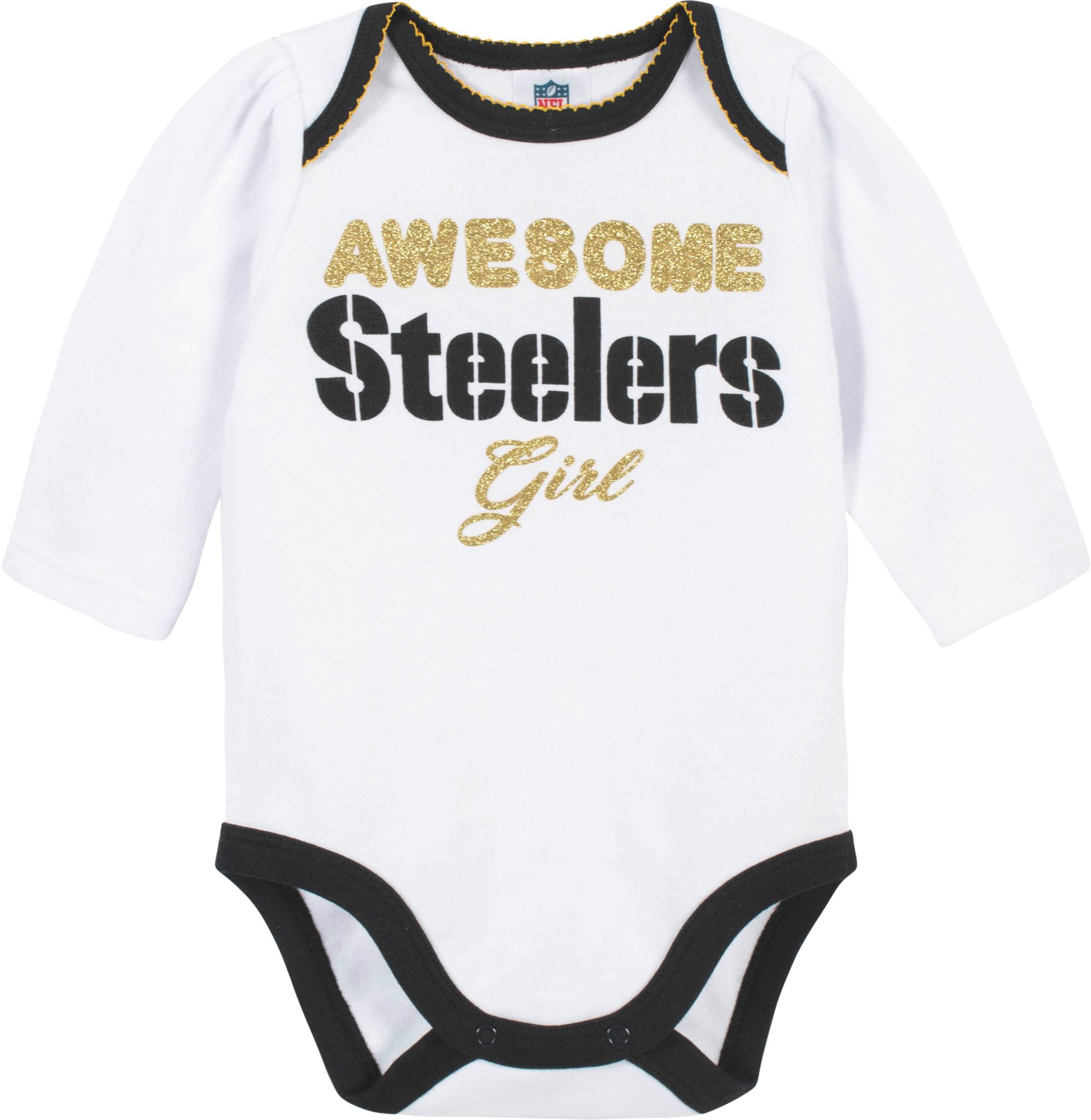 Gerber Infant Girls' Pittsburgh Steelers Onesie Footed Pants Set product image