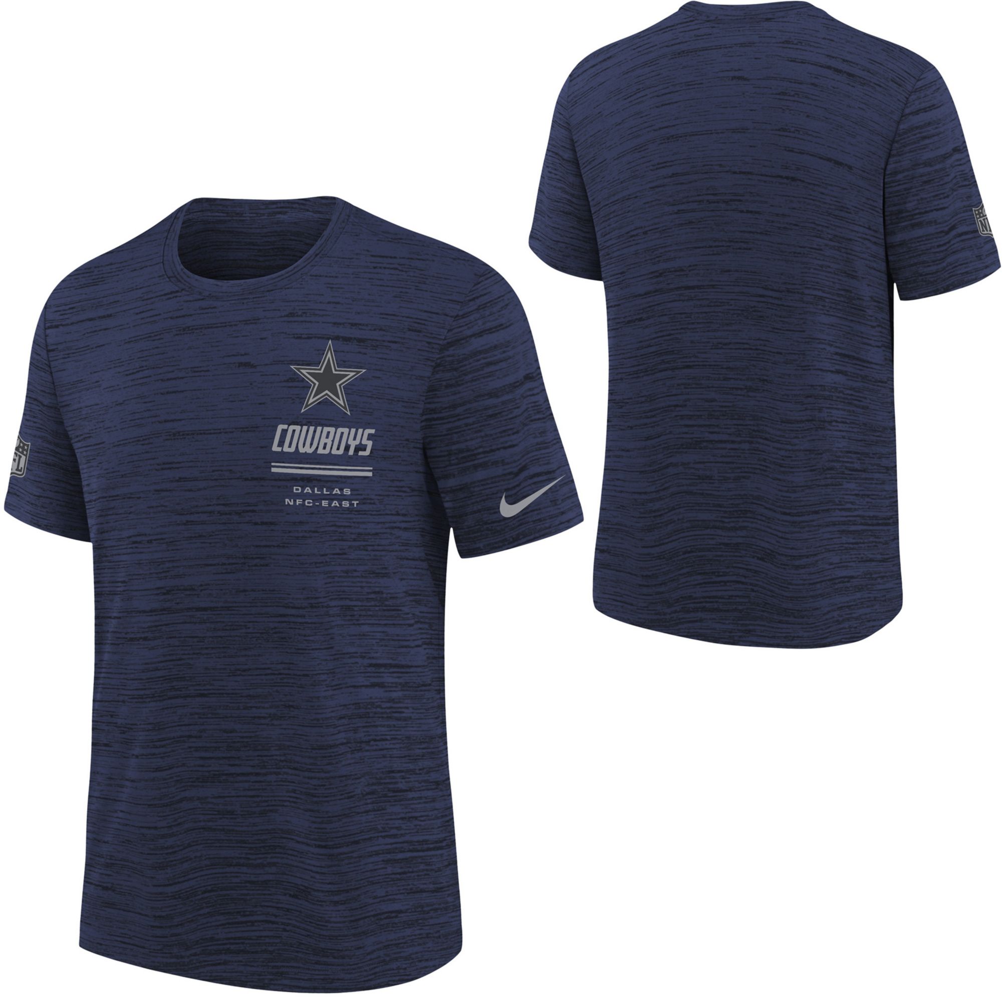 Nike Youth Dallas Cowboys Navy Sideline Velocity T-Shirt product image
