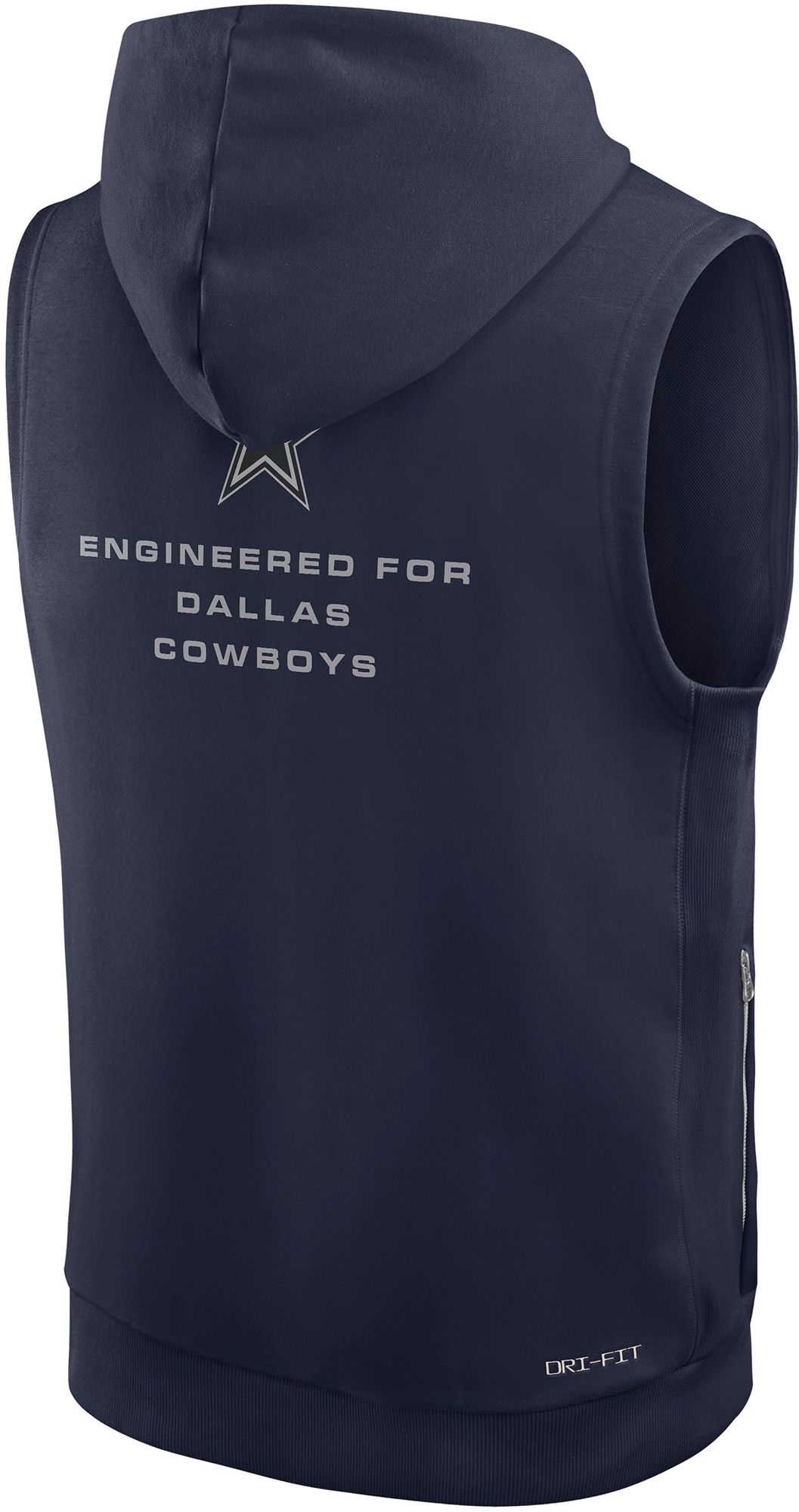 Nike Men's Dallas Cowboys Navy Sideline Sleeveless Hoodie product image