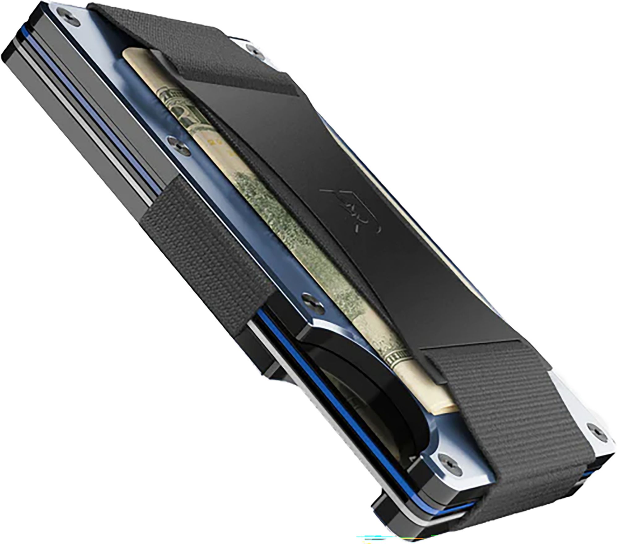 The Ridge Aluminum Navy Cash Strap Wallet product image
