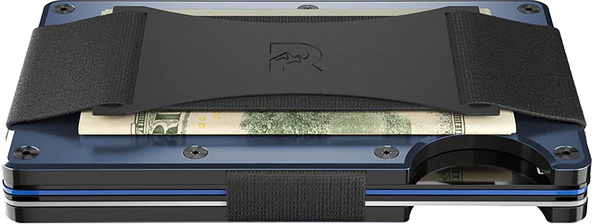 The Ridge Aluminum Navy Cash Strap Wallet product image