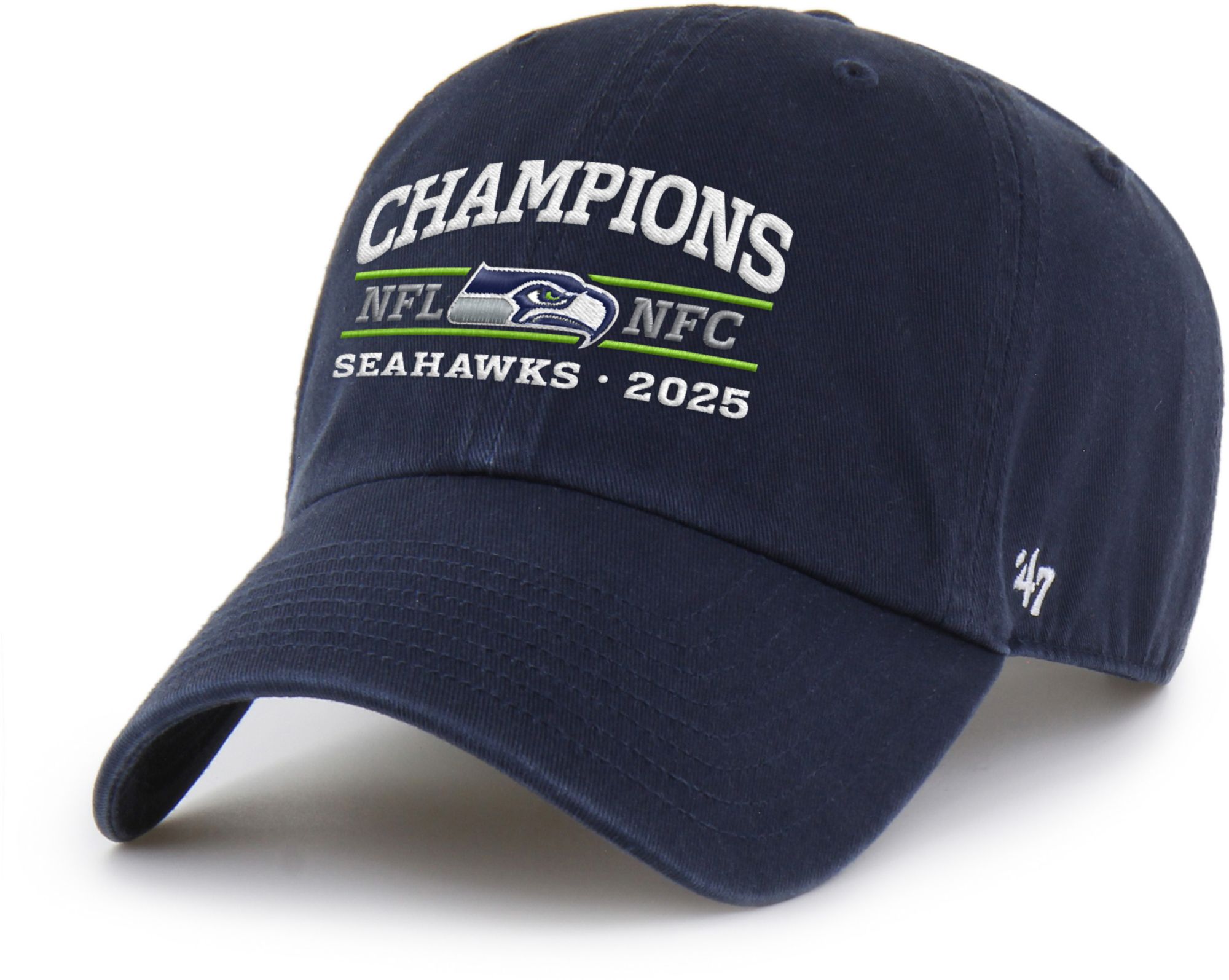 '47 Adult 2025-26 NFC Champions Seattle Seahawks Clean Up Adjustable Hat product image