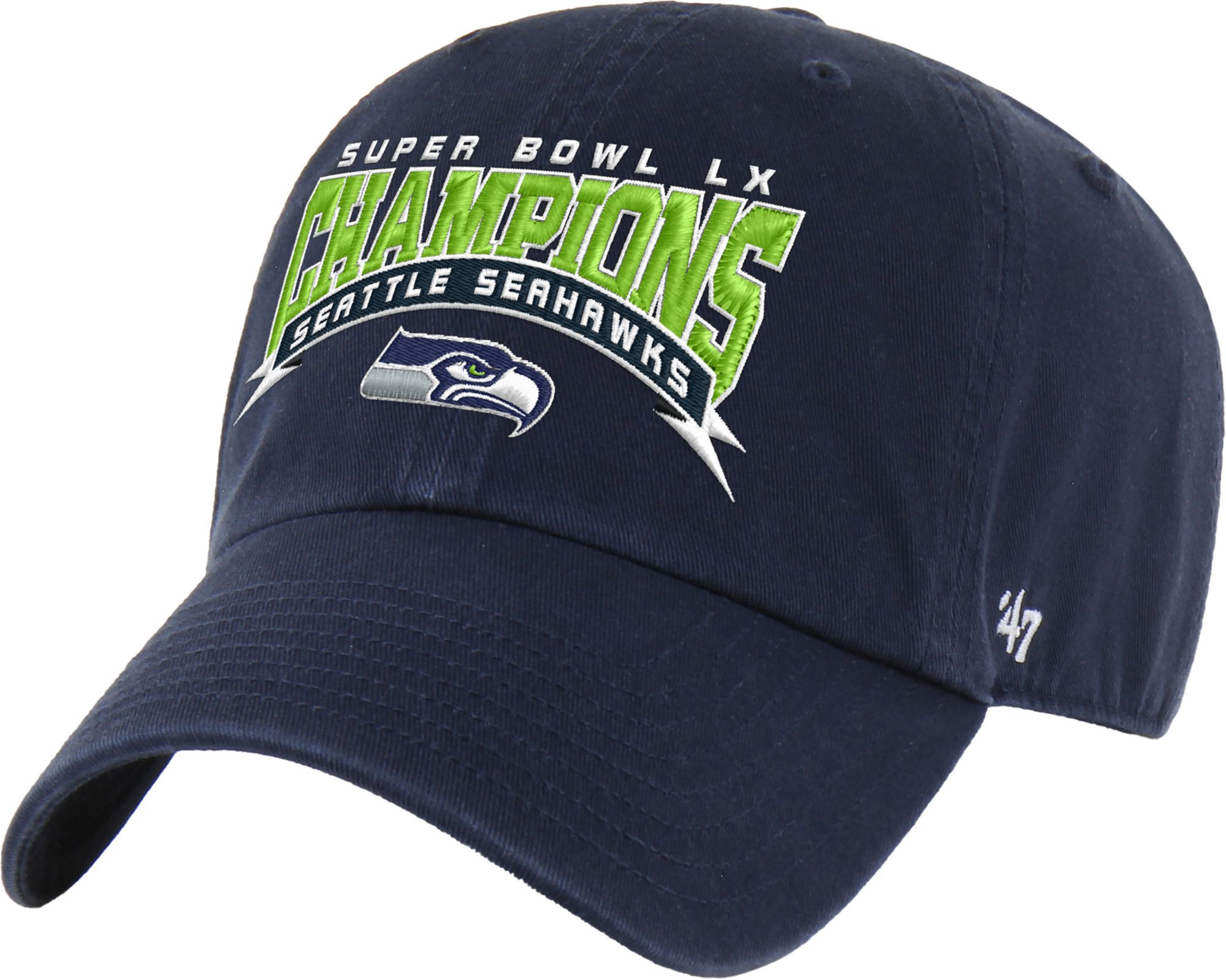 '47 Adult 2025-26 Super Bowl LX Champions Seattle Seahawks Clean Up Adjustable Hat product image