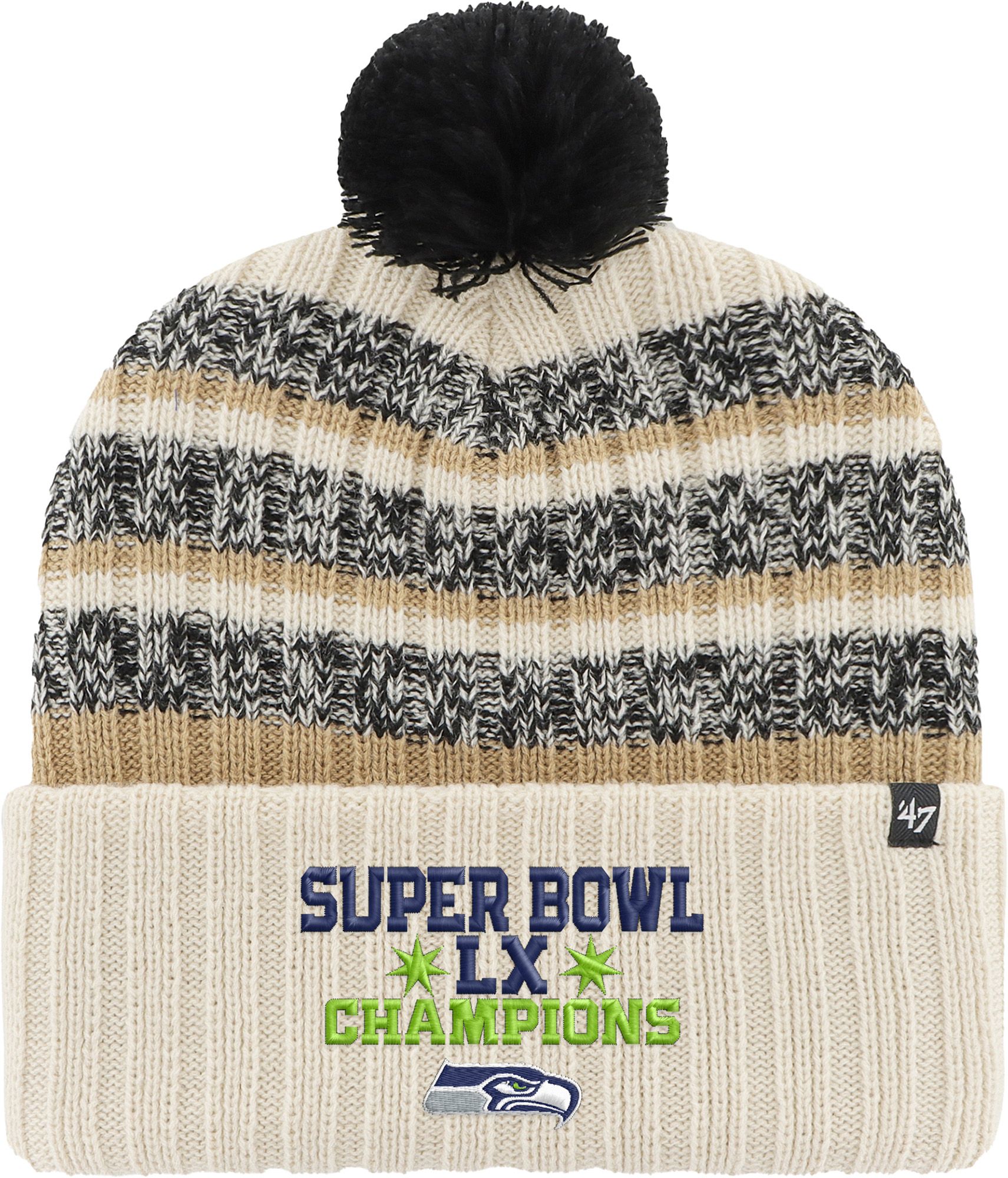 '47 Adult 2025-26 Super Bowl LX Champions Seattle Seahawks Tavern Knit Beanie product image