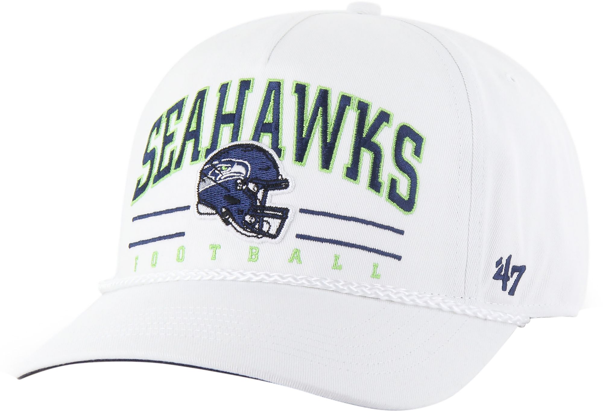 '47 Men's Seattle Seahawks White Roscoe Hitch Adjustable Hat product image