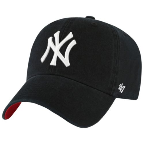 47 Adult New York Yankees Clean Up Black Adjustable Hat | Dick's