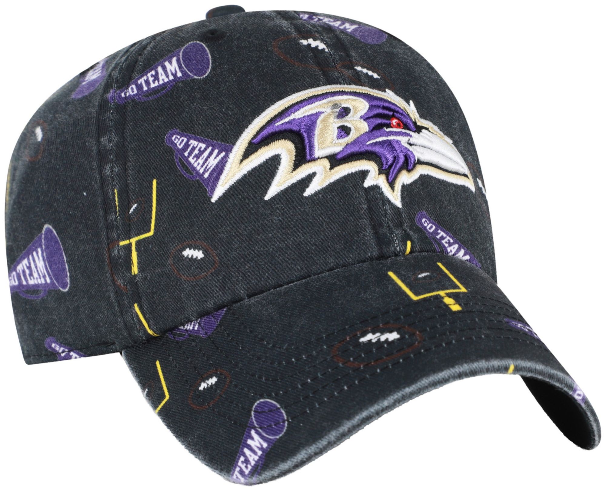 47 Boys' Baltimore Ravens Black Stomp Clean Up Adjustable Hat