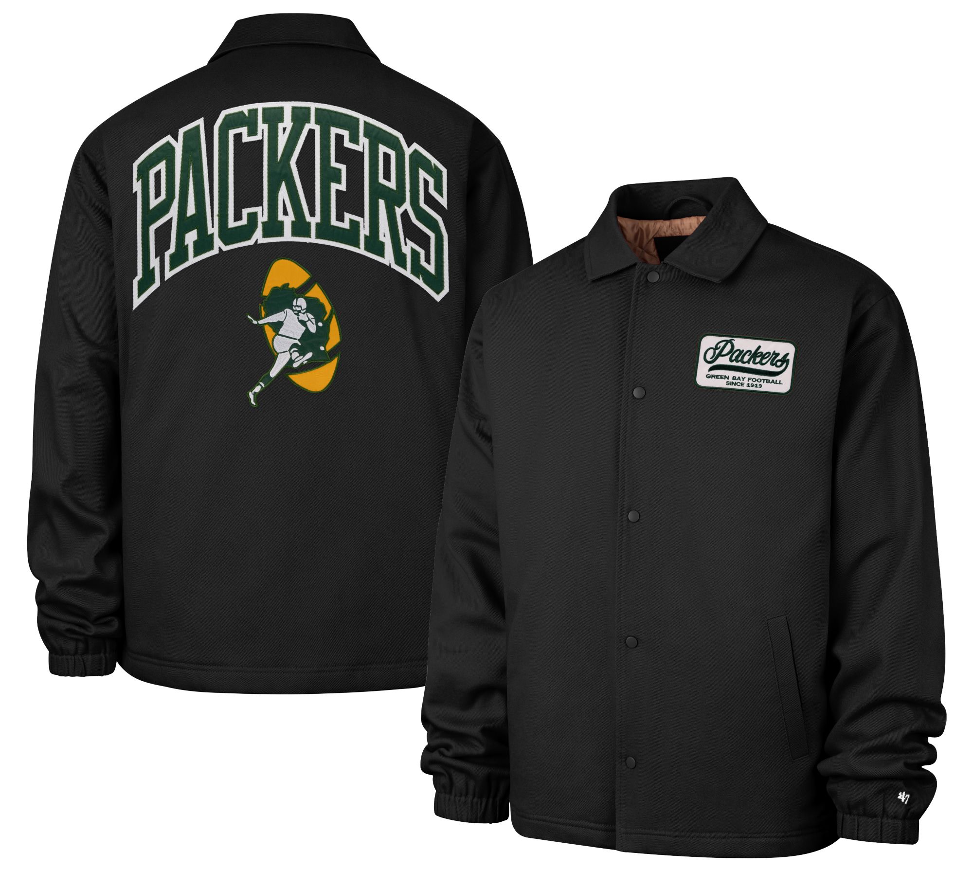 【美品】 COACH リバーシブル MA-1ジャケット 黄緑 ブラック チェック 47 Men's Green Bay Packers Retread Coaches Jacket | Dick's