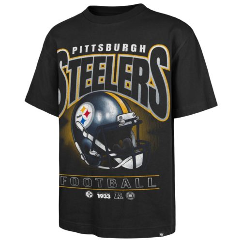 PITTSBURGH STEELERS ツローバック/アメフット/シャツ 47 Men's Pittsburgh Steelers White Champs Foundation T-Shirt