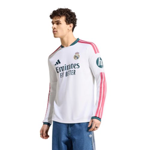 adidas Adult Real Madrid Kylian Mbappe #10 2026 Home Long Sleeve