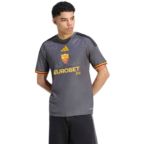 adidas Men's AS Roma 2024 Black Hoodie | Dick's Sporting Goods
