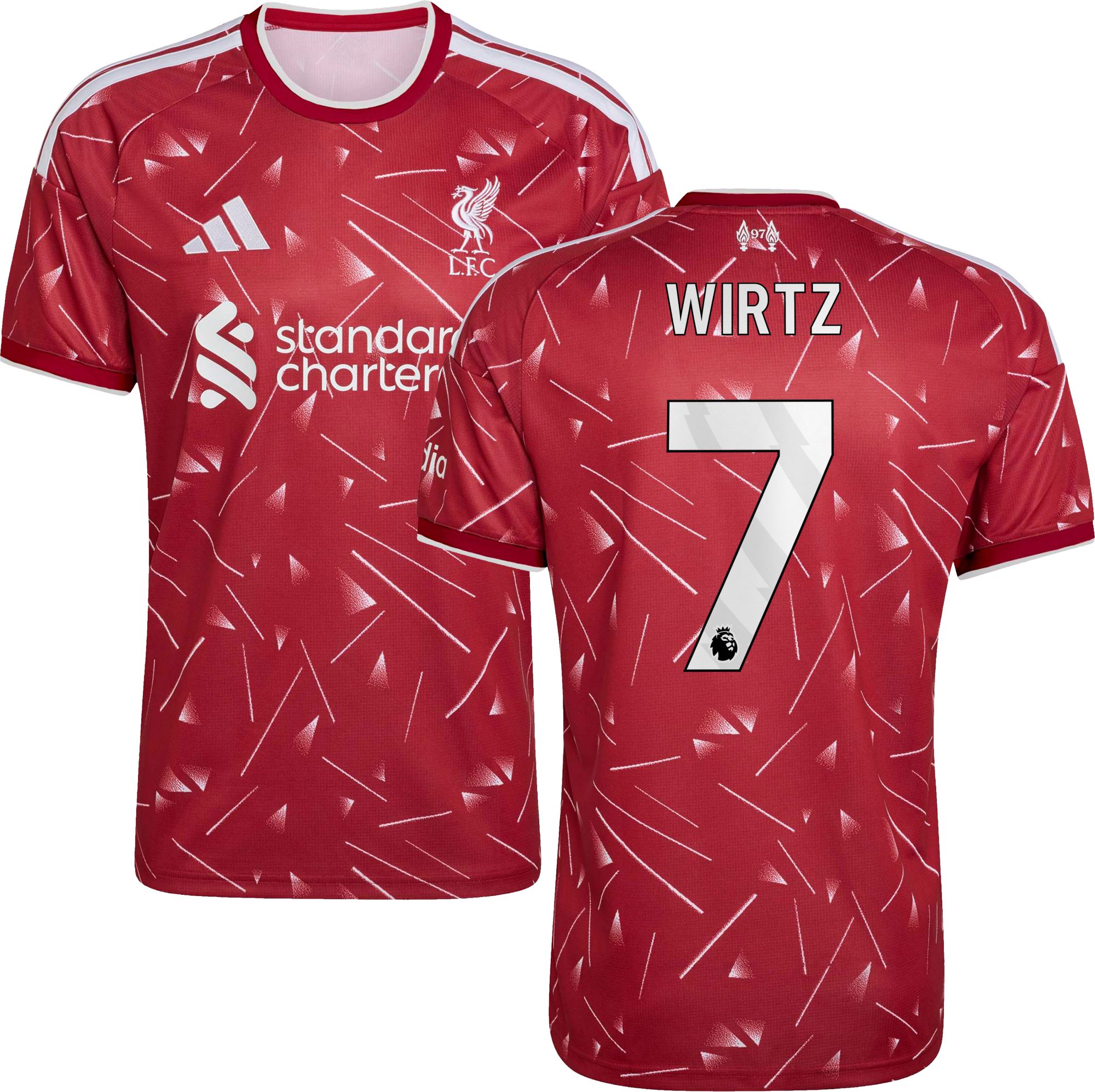 正規品Liverpool FC WIRTZ ユニフォーム adidas Adult Liverpool FC Florian Wirtz #7 2026 Home Replica