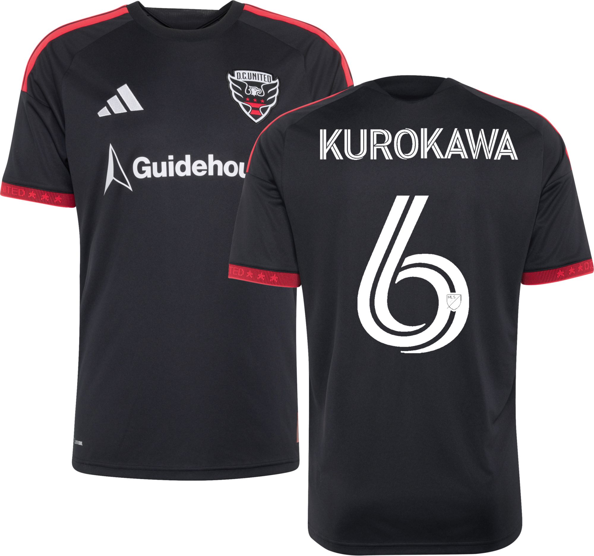 adidas Adult D.C. United Black Keisuke Kurokawa Primary Replica