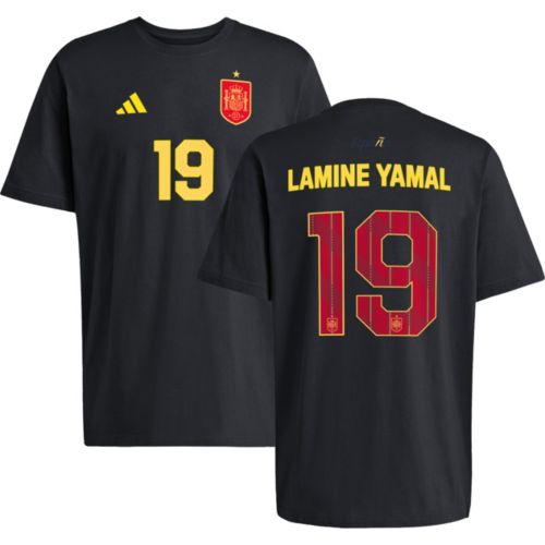 adidas Adult Spain Lamine Yamal #19 2-Star Home Replica Jersey
