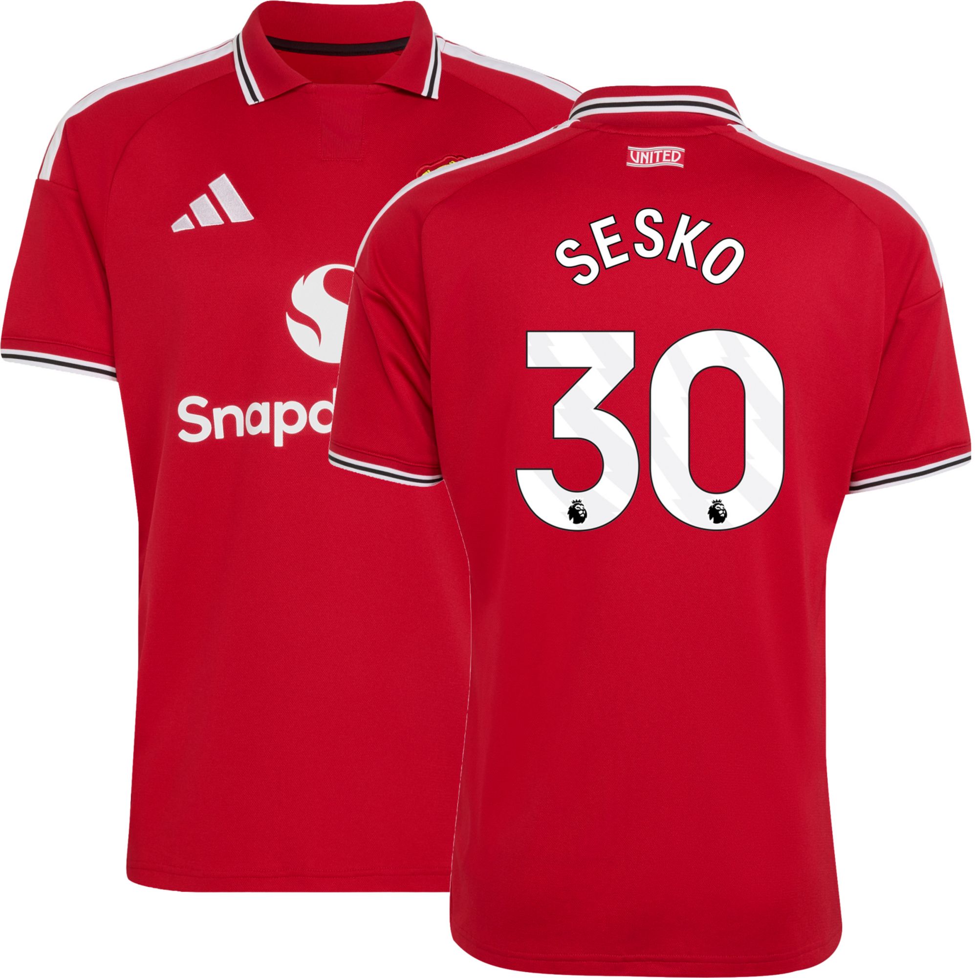adidas Adult Manchester United Benjamin Sesko 2026 Home Replica
