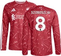 adidas Adult Liverpool Dominik Szoboszlai 2026 Home Long Sleeve