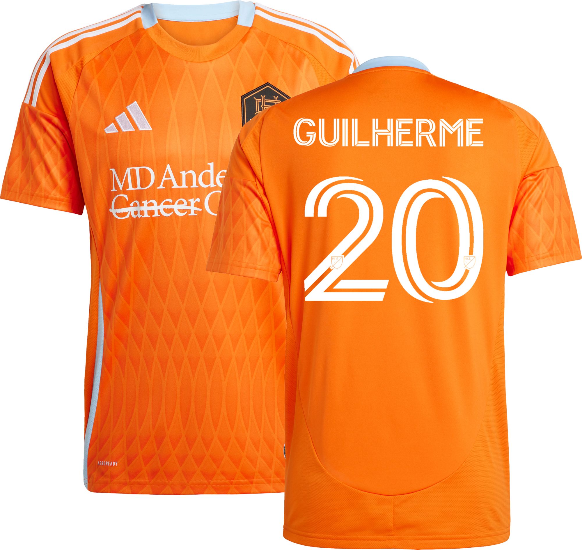 adidas Adult Houston Dynamo Guilherme 2025 Primary Replica Jersey