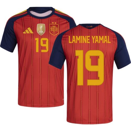 adidas Adult Spain Lamine Yamal #19 2026 Home Replica Jersey