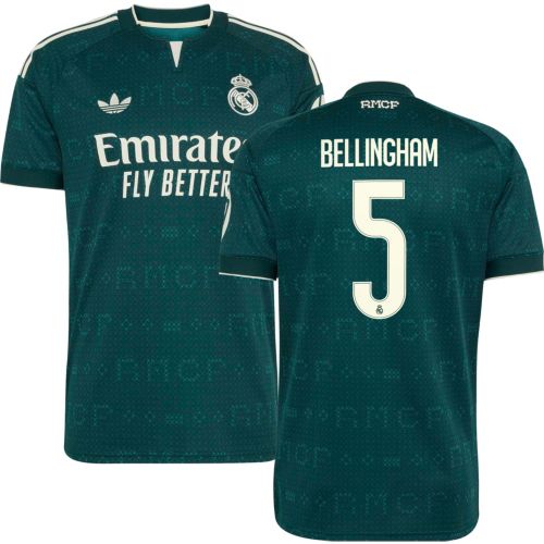 adidas Youth Real Madrid Jude Bellingham#5 2026 Home Replica